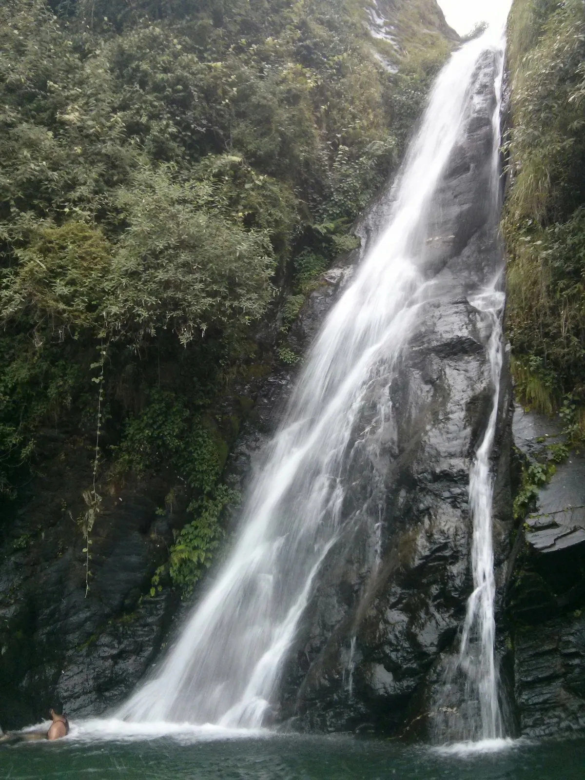 Bhagsu Waterfall and Temple